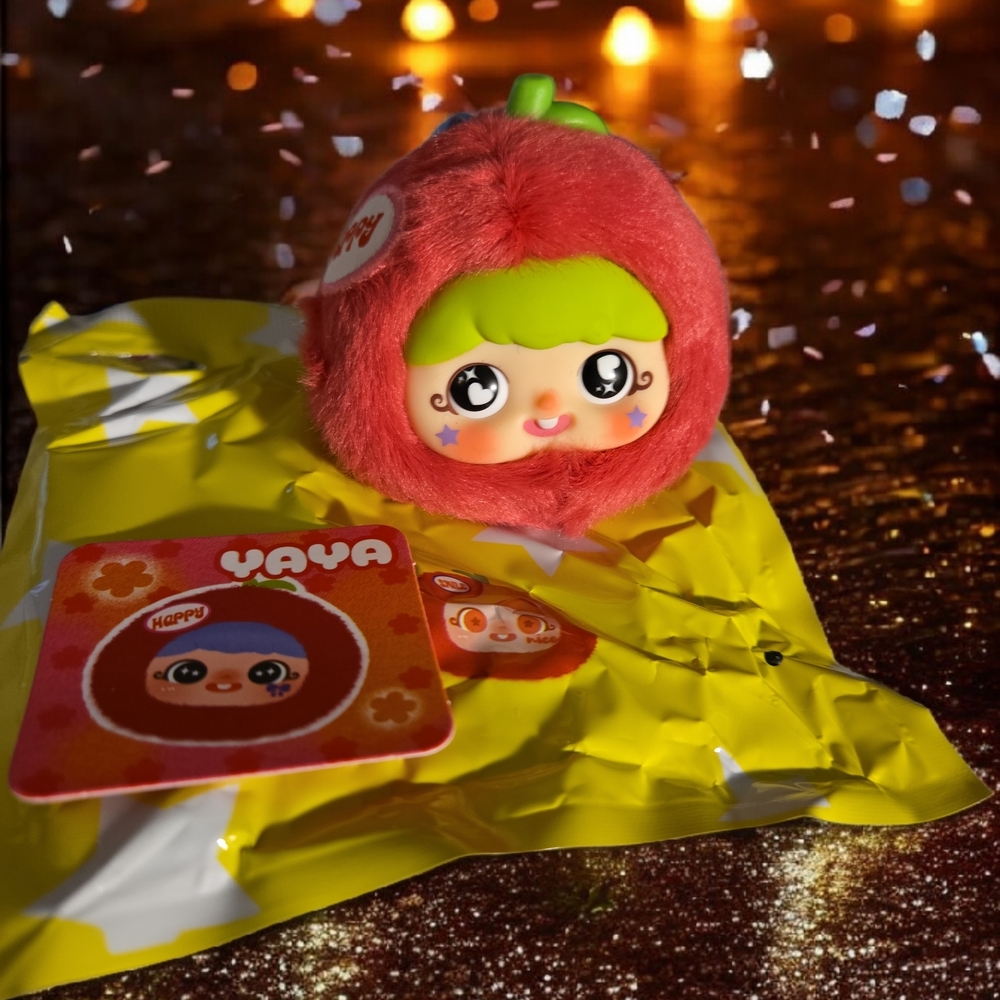 Yaya Red Happy Fruit Plushy Keychain- Confirmed